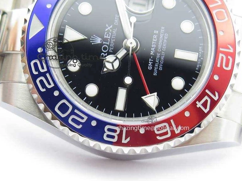 BLRO GMT-Master 116719 Dial A3186 Bp-Maker SS SS Bracelet II Black On 0414